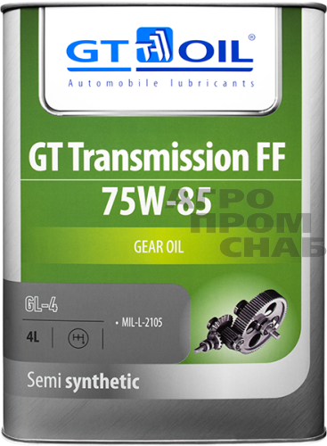 Масло Трансмиссионное GT Transmission FF SAE 75W-85 API GL-4 4л (4)