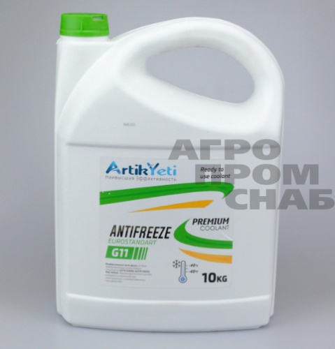 Антифриз Artik Yeti Euro Standart G11 (зеленый) 10кг.