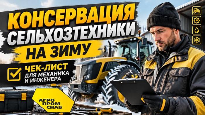 Консервация сельхозтехники на зиму: чек‑лист для механика и инженера
