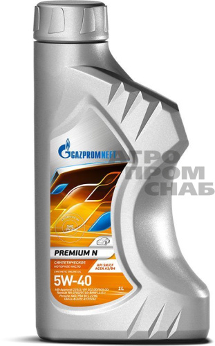 Масло Gazpromneft PREMIUM N SAE 5w-40 API SN/CF (г.Омск) 1л.