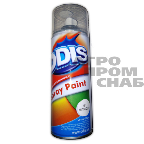 Краска-спрей ODIS матовый лак 191 (Китай) 450мл.(12)