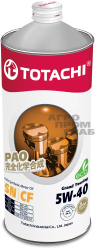 Масло TOTACHI Grand Touring 5W40 SN (синтетика) 1л.