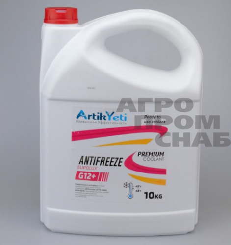 Антифриз Artik Yeti Euro Lux G12+ (розовый) 10кг.